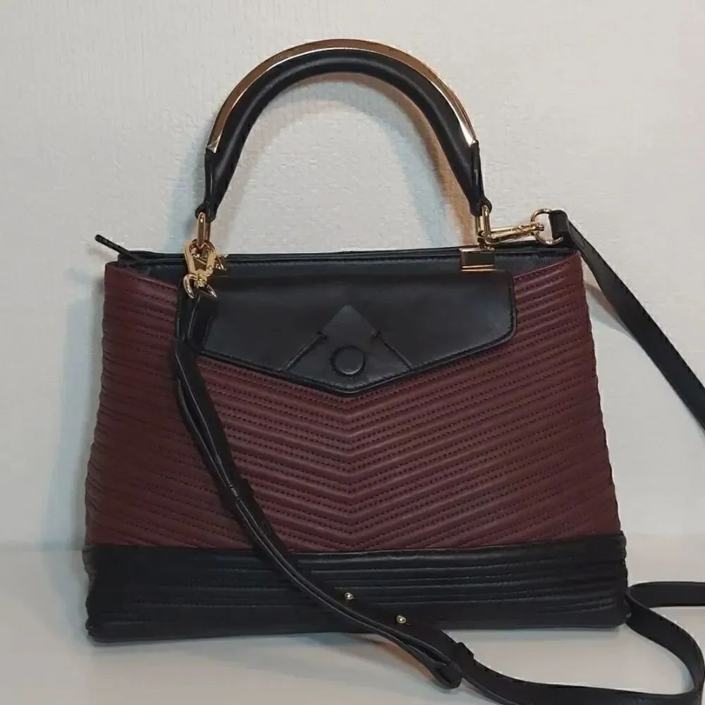 Vince Camuto Quilted Leather Satchel